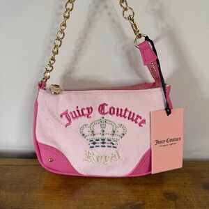 New Juicy Couture Kingdom Wristlet Clutch Wallet Light Pink Y2K Cute